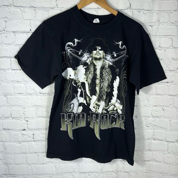 Kid Rock Tour 07 Faded Black Band Tee Concert Shirt size M Medium - Picture 1 of 7